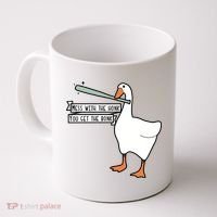 Mess With The Honk You Get The Bonk Goose Coffee Mug thumb 0