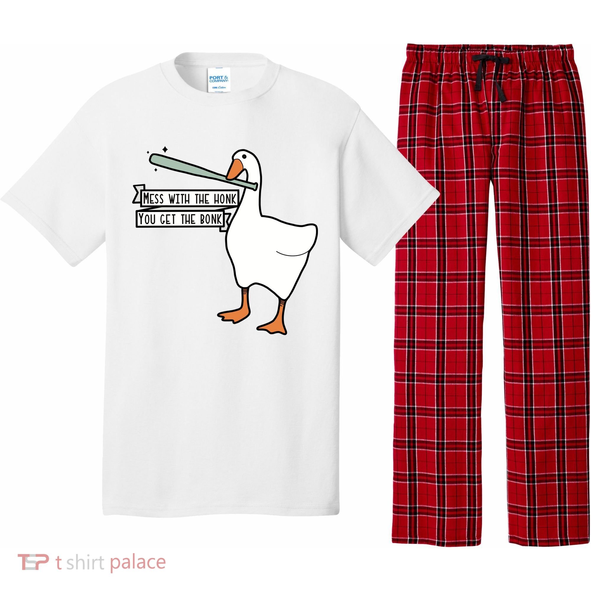Mess With The Honk You Get The Bonk Goose Pajama Set