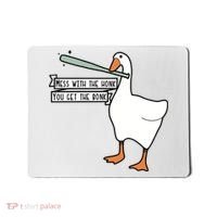 Mess With The Honk You Get The Bonk Goose Mousepad thumb 0
