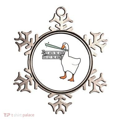 Mess With The Honk You Get The Bonk Goose Ornament