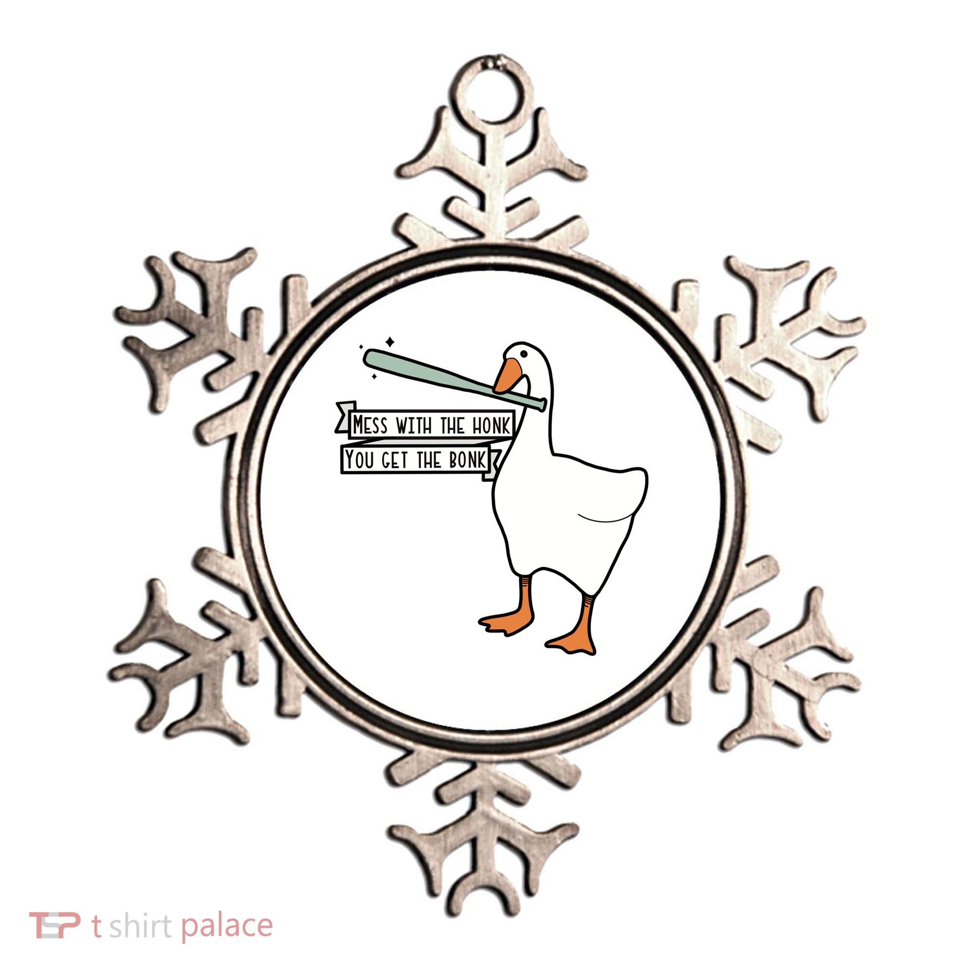 Mess With The Honk You Get The Bonk Goose Ornament