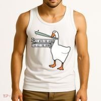 Mess With The Honk You Get The Bonk Goose Tank Top thumb 3