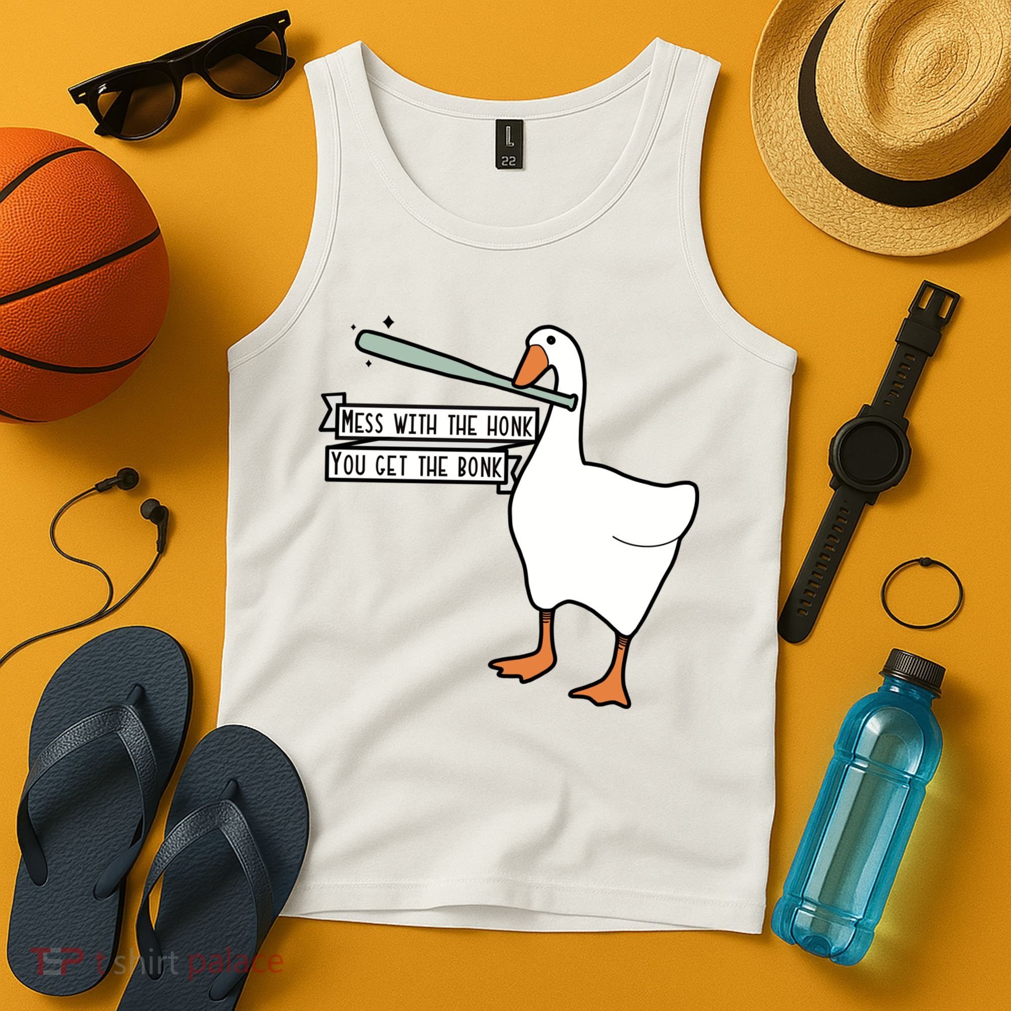 Mess With The Honk You Get The Bonk Goose Tank Top