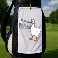 Mess With The Honk You Get The Bonk Goose Golf Towel thumb 2