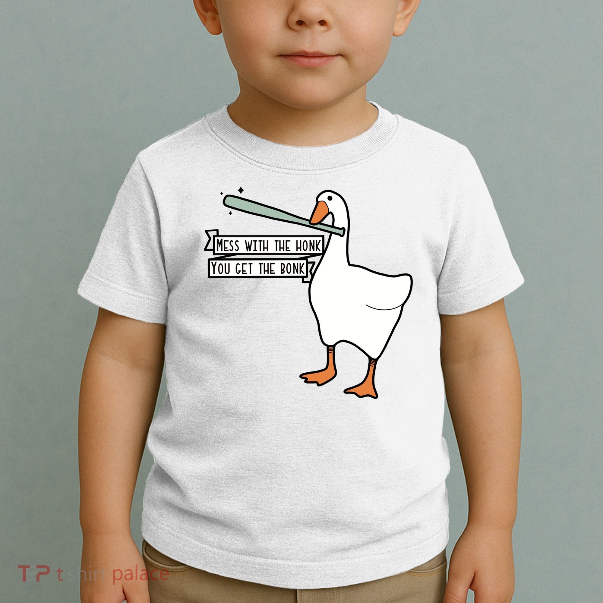 Mess With The Honk You Get The Bonk Goose Toddler T-Shirt