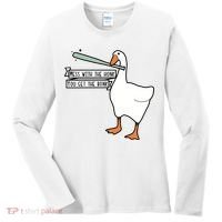 Mess With The Honk You Get The Bonk Goose Women's Long Sleeve Shirt thumb 0