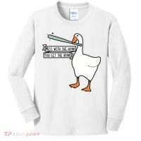 Mess With The Honk You Get The Bonk Goose Kids Long Sleeve Shirt thumb 0