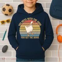 Mess With The Honk You Get The Bonk Makes A Funny Goose Meme For Every Gamer And Kids Hoodie thumb 2