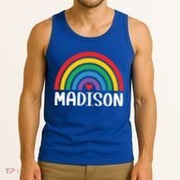 Madison Wisconsin Travel I Love Madison Usa Meaningful Gift Tank Top thumb 3