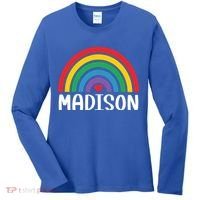 Madison Wisconsin Travel I Love Madison Usa Meaningful Gift Women's Long Sleeve Shirt thumb 0
