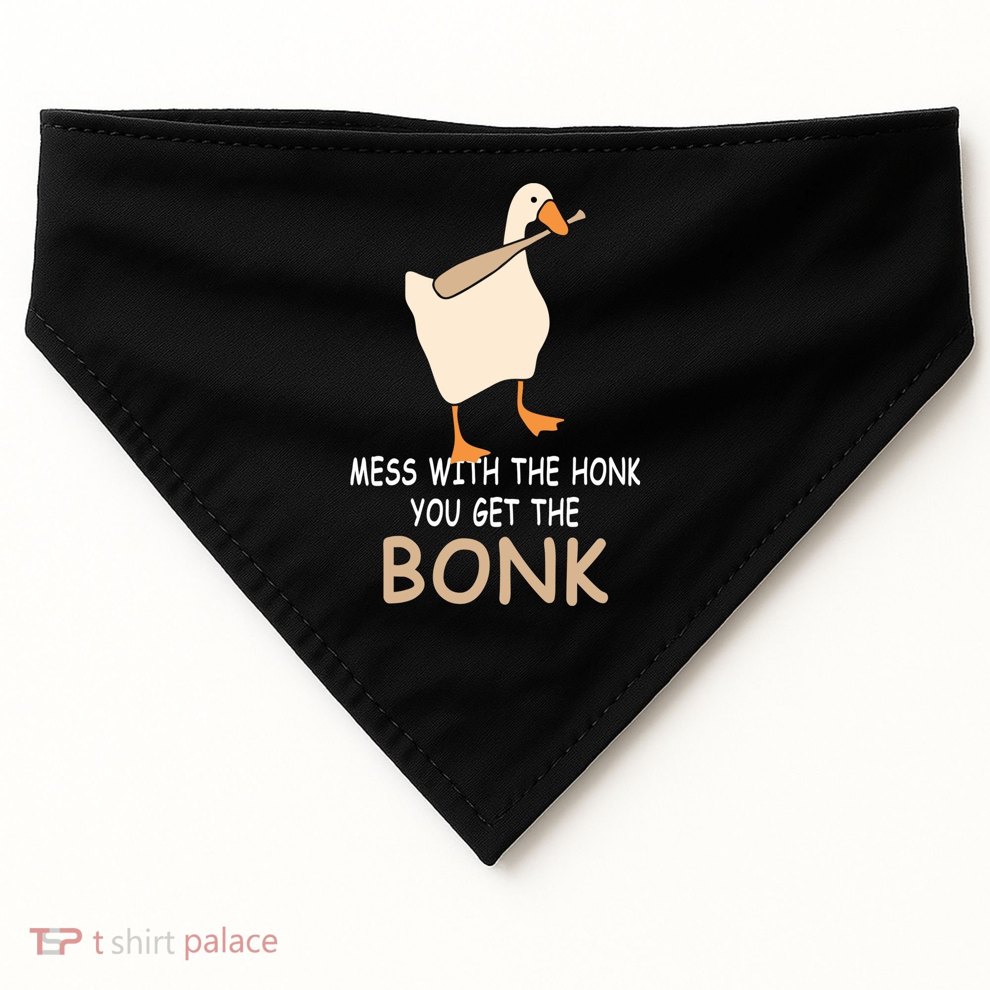 Mess With The Honk You Get The Bonk USA-Made Doggie Bandana