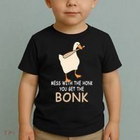 Mess With The Honk You Get The Bonk Toddler T-Shirt thumb 2