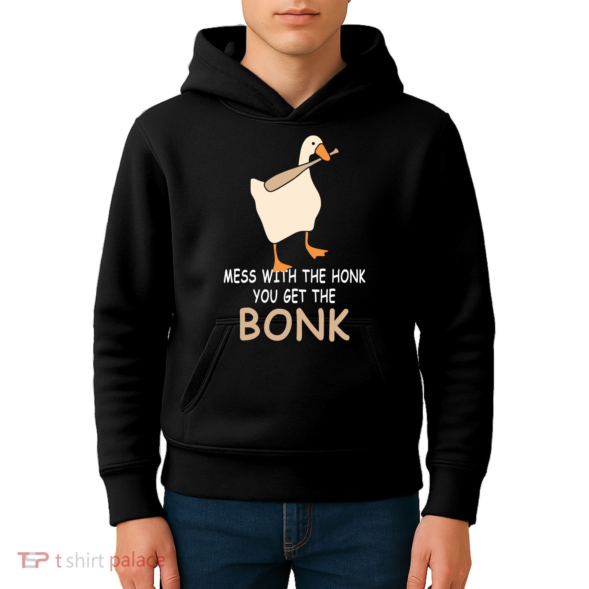 Mess With The Honk You Get The Bonk Kids Hoodie