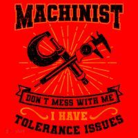 Machinist With Tolerance Issues Machinist Funny Santa Hat thumb 1