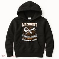 Machinist With Tolerance Issues Machinist Funny Gift Kids Hoodie thumb 0