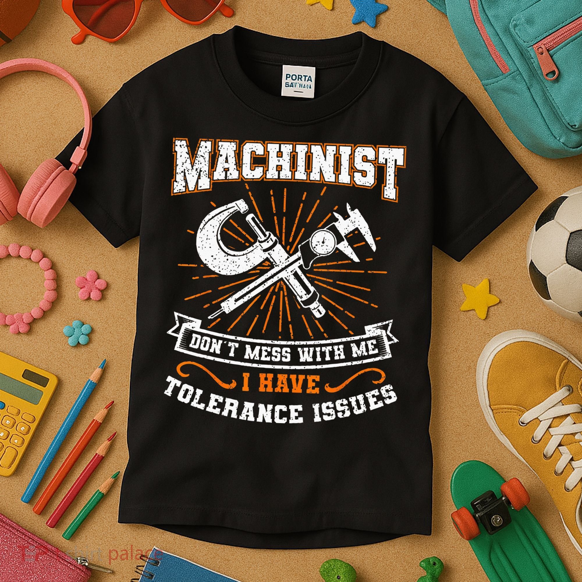 Machinist With Tolerance Issues Machinist Funny Gift Kids T-Shirt