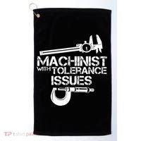 Machinist With Tolerance Issues.Machinist Funny Golf Towel thumb 0