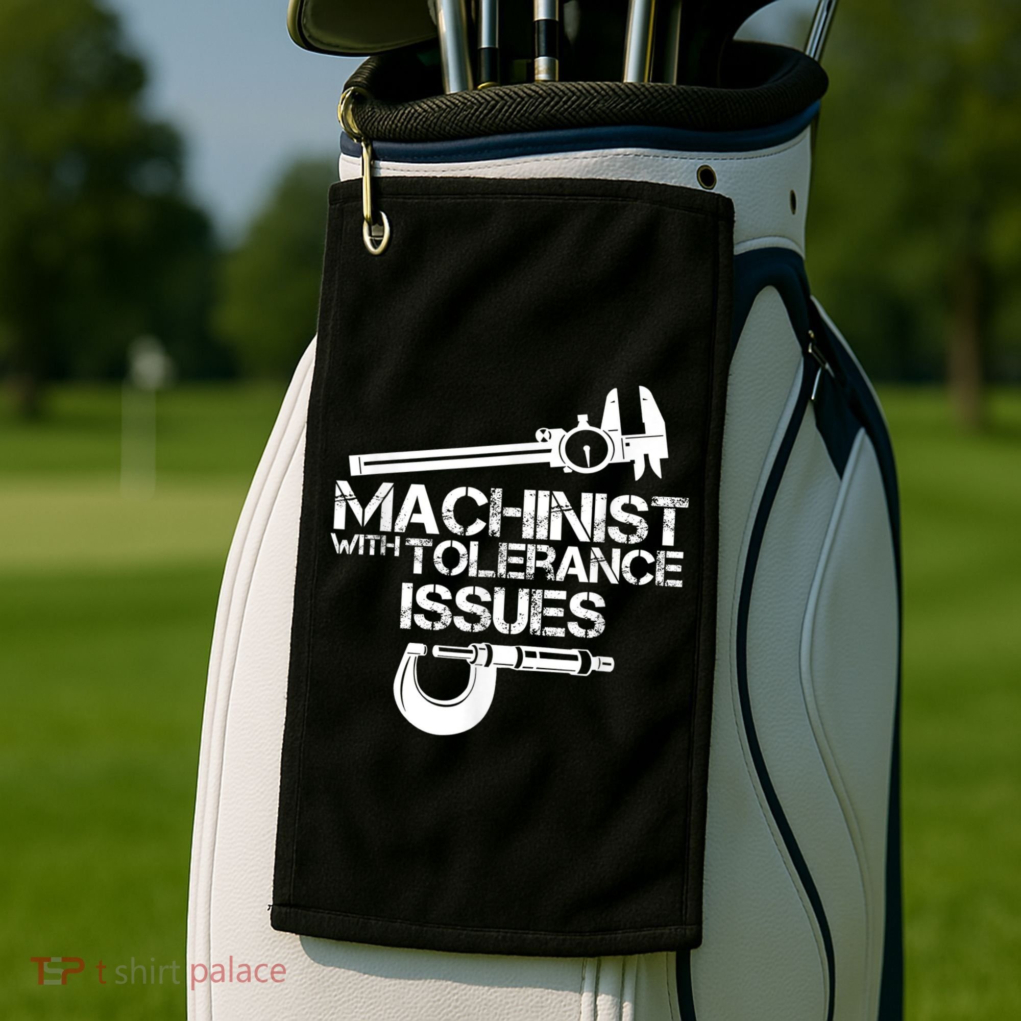 Machinist With Tolerance Issues.Machinist Funny Golf Towel