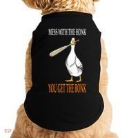 Mess With The Honk Goose Game Gamer Wooden Club Computer Doggie Tank thumb 0