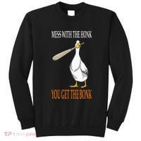 Mess With The Honk Goose Game Gamer Wooden Club Computer Sweatshirt thumb 0