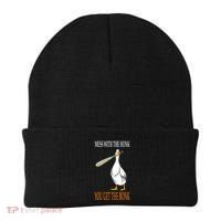 Mess With The Honk Goose Game Gamer Wooden Club Computer Beanie thumb 0