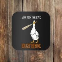 Mess With The Honk Goose Game Gamer Wooden Club Computer Coaster thumb 0