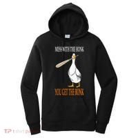 Mess With The Honk Goose Game Gamer Wooden Club Computer Women's Hoodie thumb 0