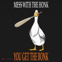 Mess With The Honk Goose Game Gamer Wooden Club Computer Women's Hoodie thumb 2