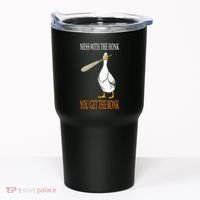 Mess With The Honk Goose Game Gamer Wooden Club Computer Tumbler thumb 0