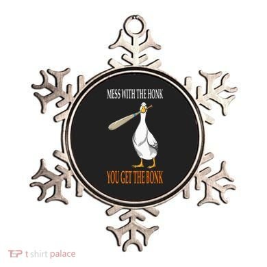 Mess With The Honk Goose Game Gamer Wooden Club Computer Ornament