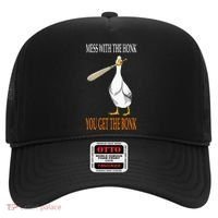 Mess With The Honk Goose Game Gamer Wooden Club Computer Hat thumb 0