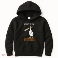 Mess With The Honk Goose Game Gamer Wooden Club Computer Kids Hoodie thumb 0