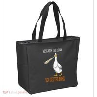Mess With The Honk Goose Game Gamer Wooden Club Computer Tote Bag thumb 2