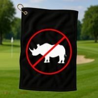 Mess With The Honk Goose Game Gamer Wooden Club Computer Golf Towel thumb 1