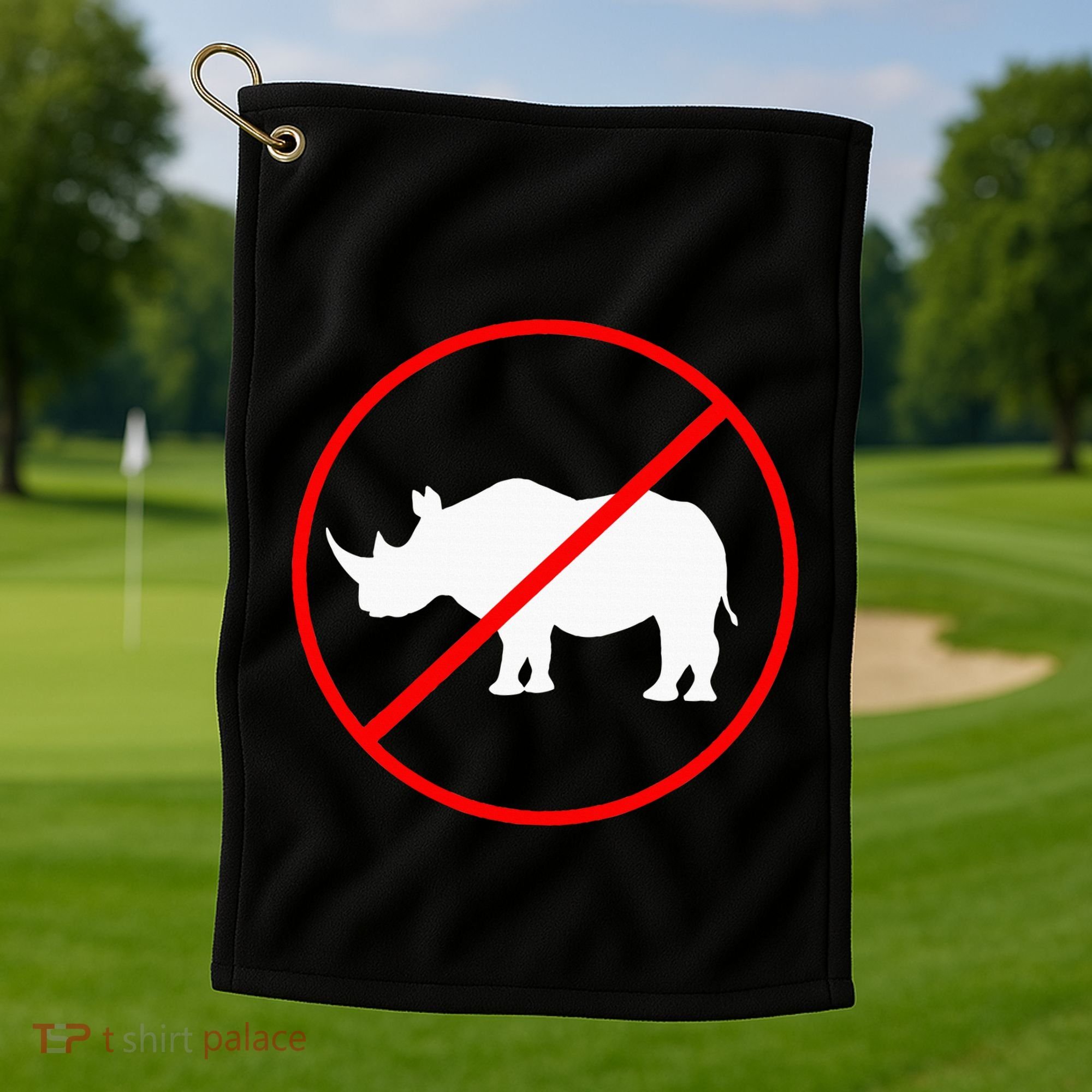 Mess With The Honk Goose Game Gamer Wooden Club Computer Golf Towel
