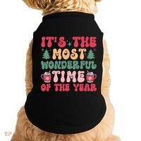 Most Wonderful Time Of The Year Festive Graphic Doggie Tank thumb 0