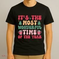 Most Wonderful Time Of The Year Festive Graphic T-Shirt thumb 3