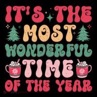 Most Wonderful Time Of The Year Festive Graphic Coffee Mug thumb 5