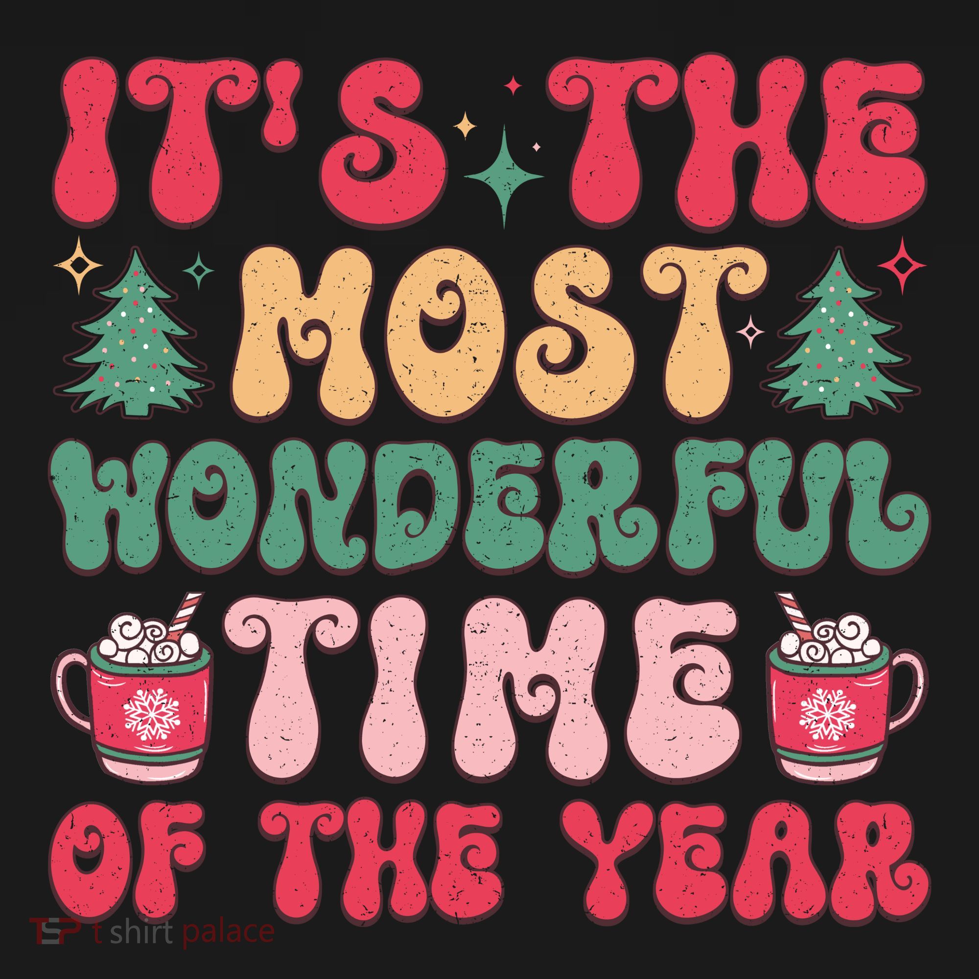 Most Wonderful Time Of The Year Festive Graphic Women's Hoodie