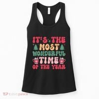 Most Wonderful Time Of The Year Festive Graphic Women's Tank Top thumb 0