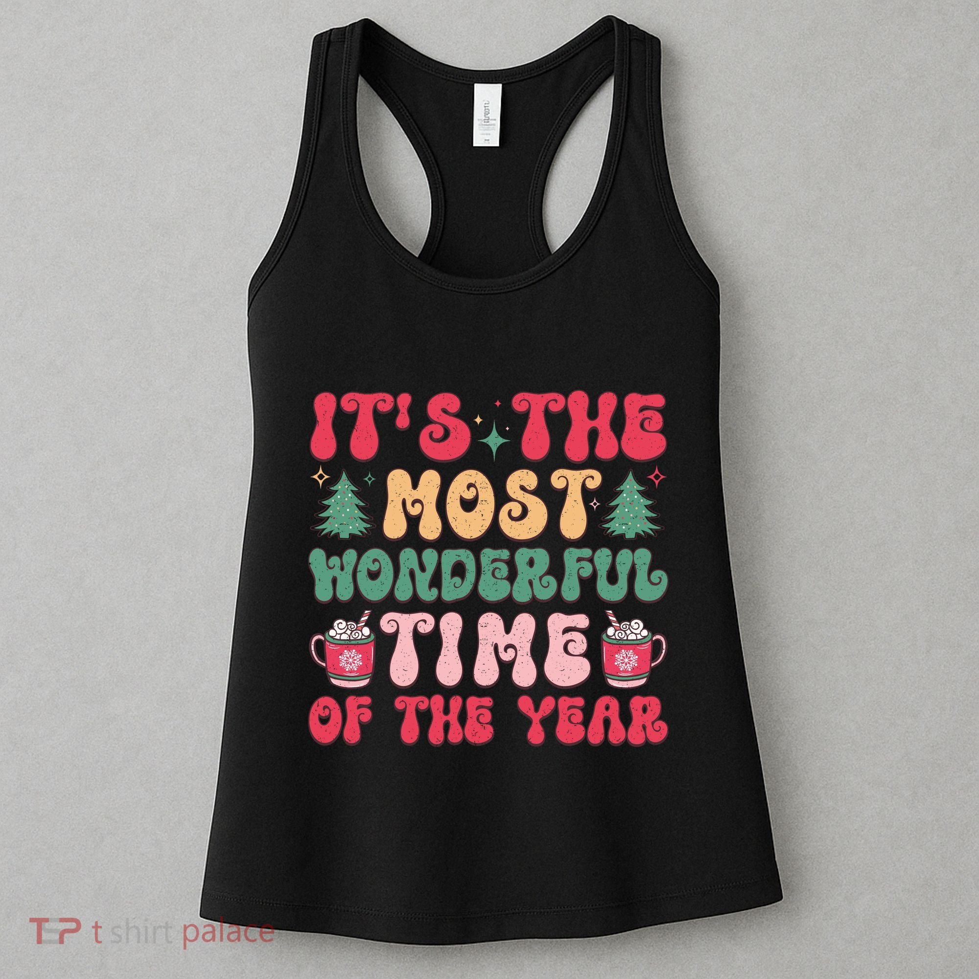 Most Wonderful Time Of The Year Festive Graphic Women's Tank Top