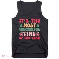 Most Wonderful Time Of The Year Festive Graphic Tank Top thumb 0