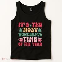 Most Wonderful Time Of The Year Festive Graphic Tank Top thumb 2