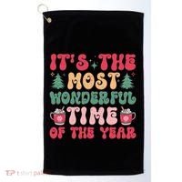 Most Wonderful Time Of The Year Festive Graphic Golf Towel thumb 0