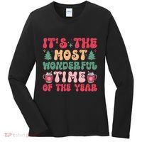 Most Wonderful Time Of The Year Festive Graphic Women's Long Sleeve Shirt thumb 0