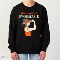 Ms Warrior Unbreakable Multiple Sclerosis Awareness Graphic Great Gift Women's Sweatshirt thumb 0