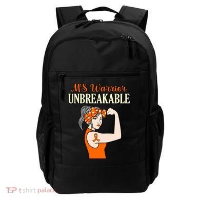 Ms Warrior Unbreakable Multiple Sclerosis Awareness Graphic Great Gift Backpack