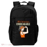 Ms Warrior Unbreakable Multiple Sclerosis Awareness Graphic Great Gift Backpack thumb 0