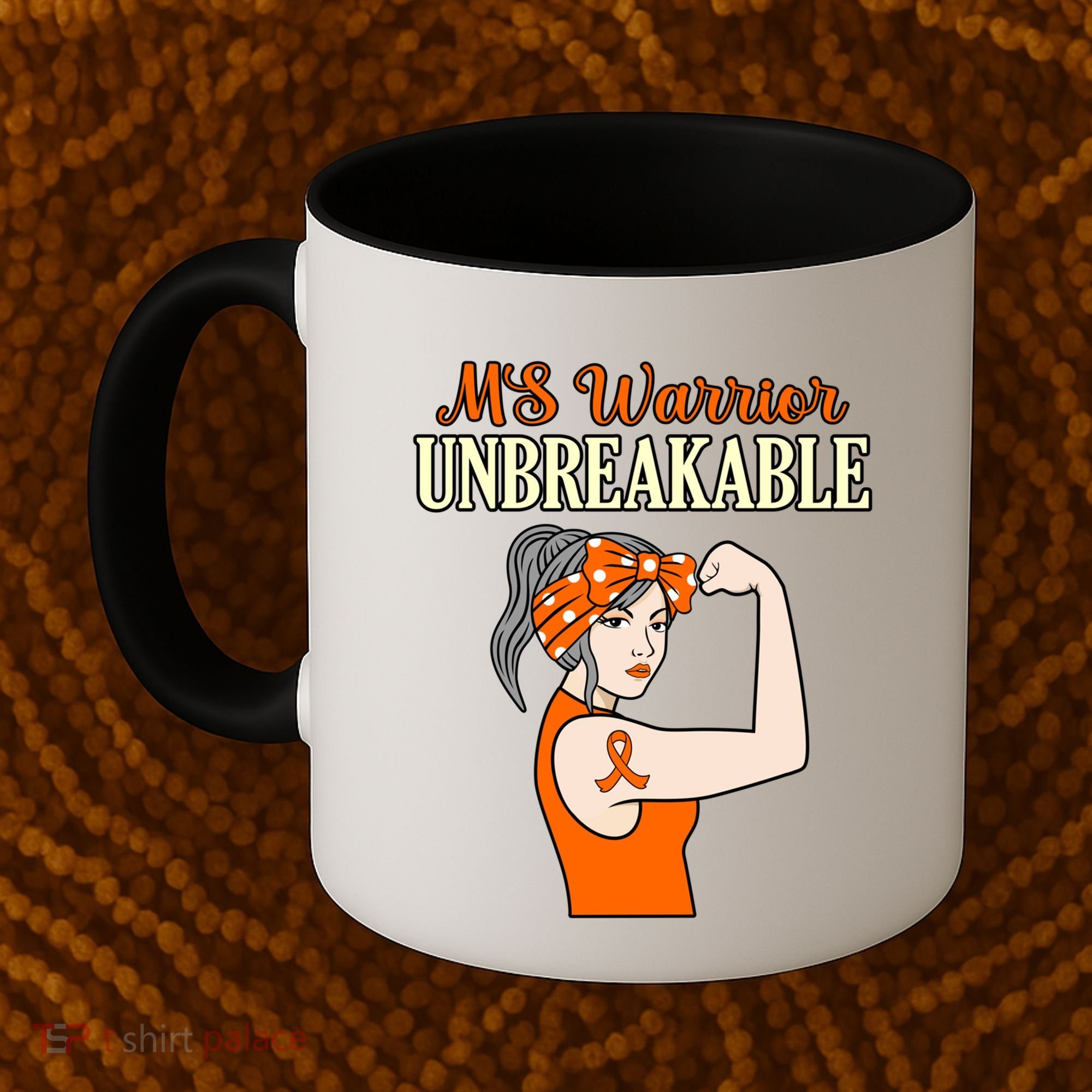Ms Warrior Unbreakable Multiple Sclerosis Awareness Graphic Great Gift Coffee Mug