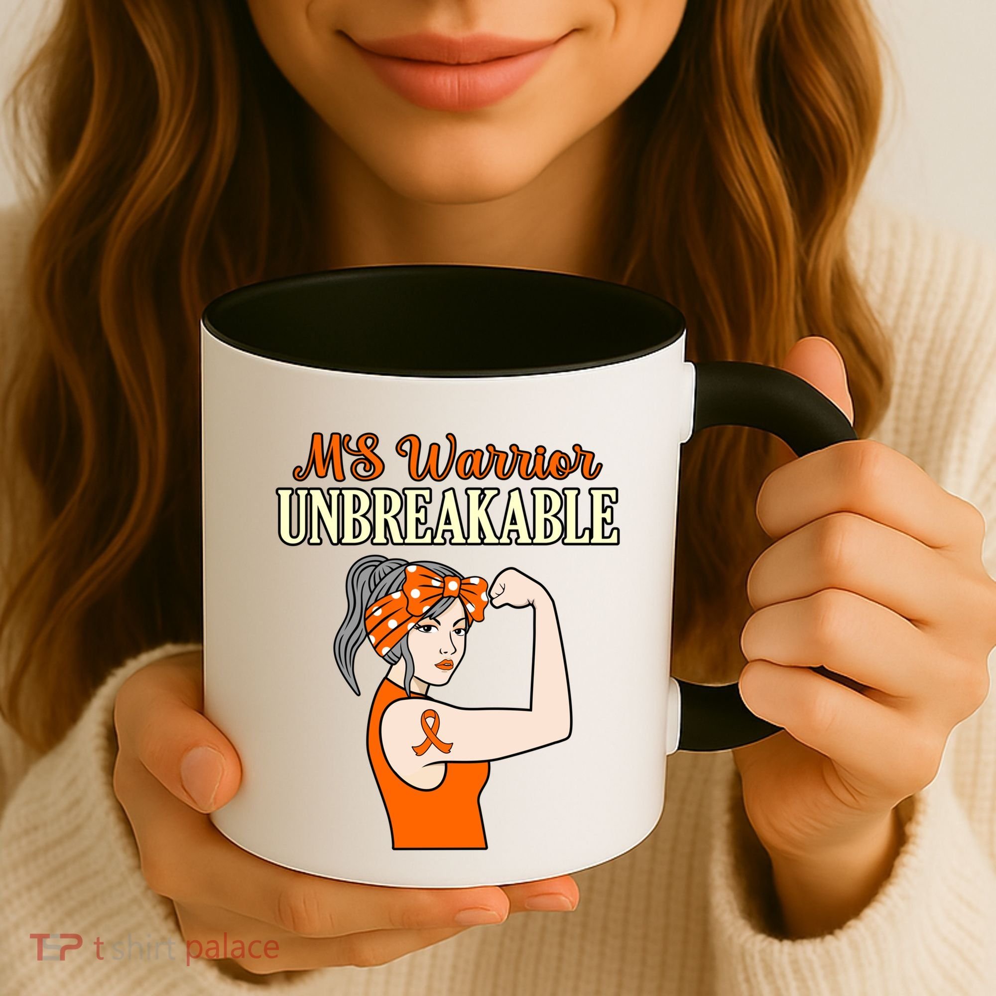 Ms Warrior Unbreakable Multiple Sclerosis Awareness Graphic Great Gift Coffee Mug